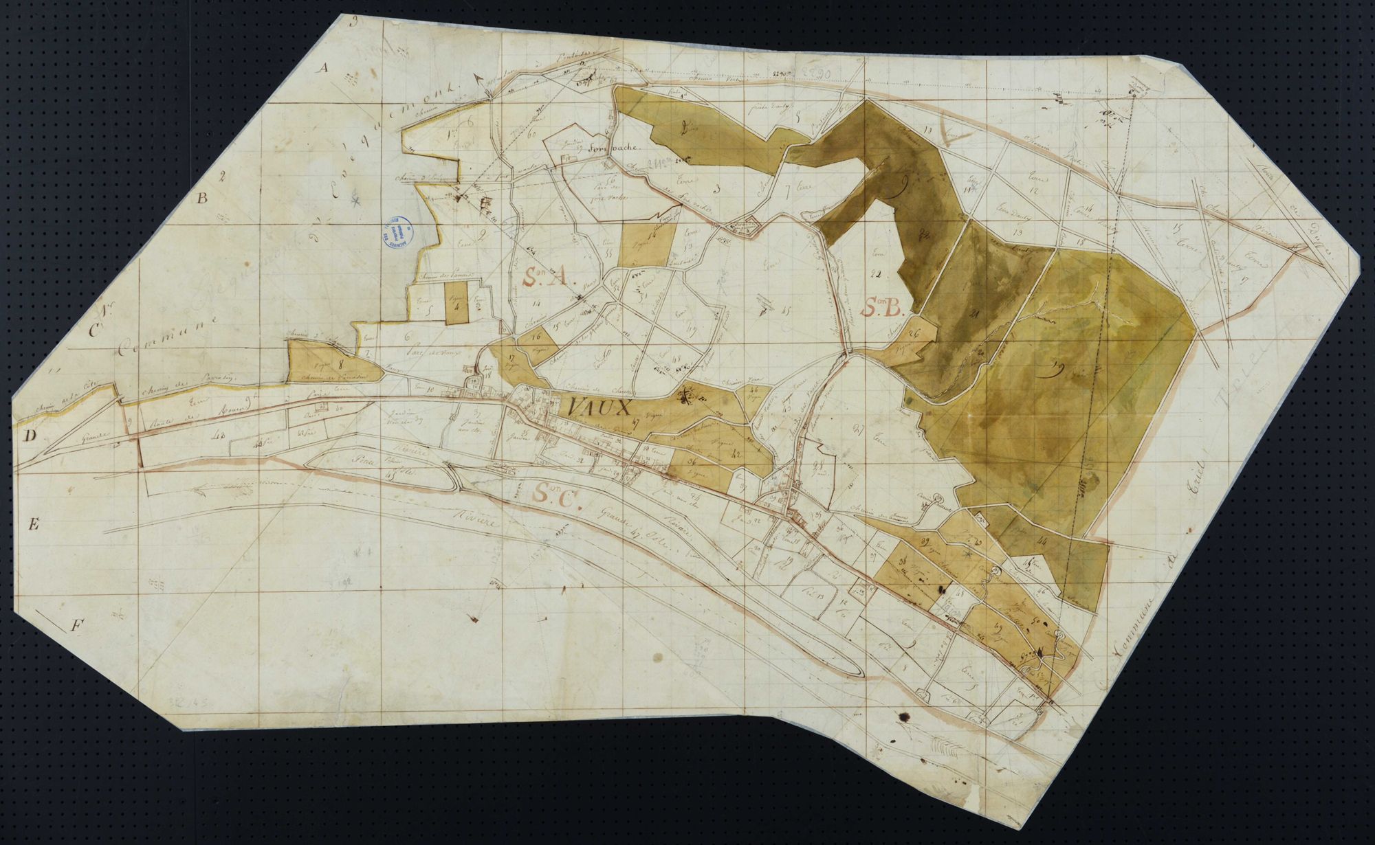 Vaux-sur-Seine - Plan par masse de culture