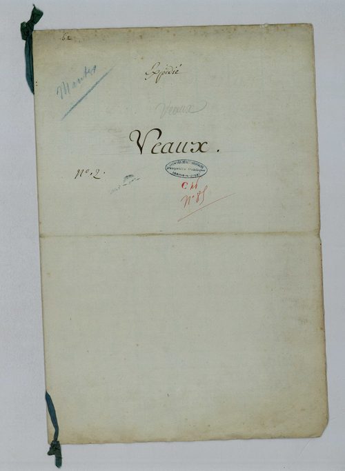 Vaux-sur-Seine - Procès-verbal d'arpentage du territoire de la paroisse de Vaux-sur-Seine