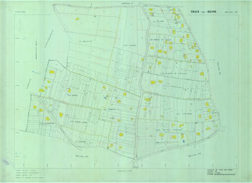 Vaux-sur-Seine - Plans du cadastre révisé