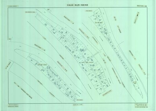 Vaux-sur-Seine - Plans du cadastre révisé