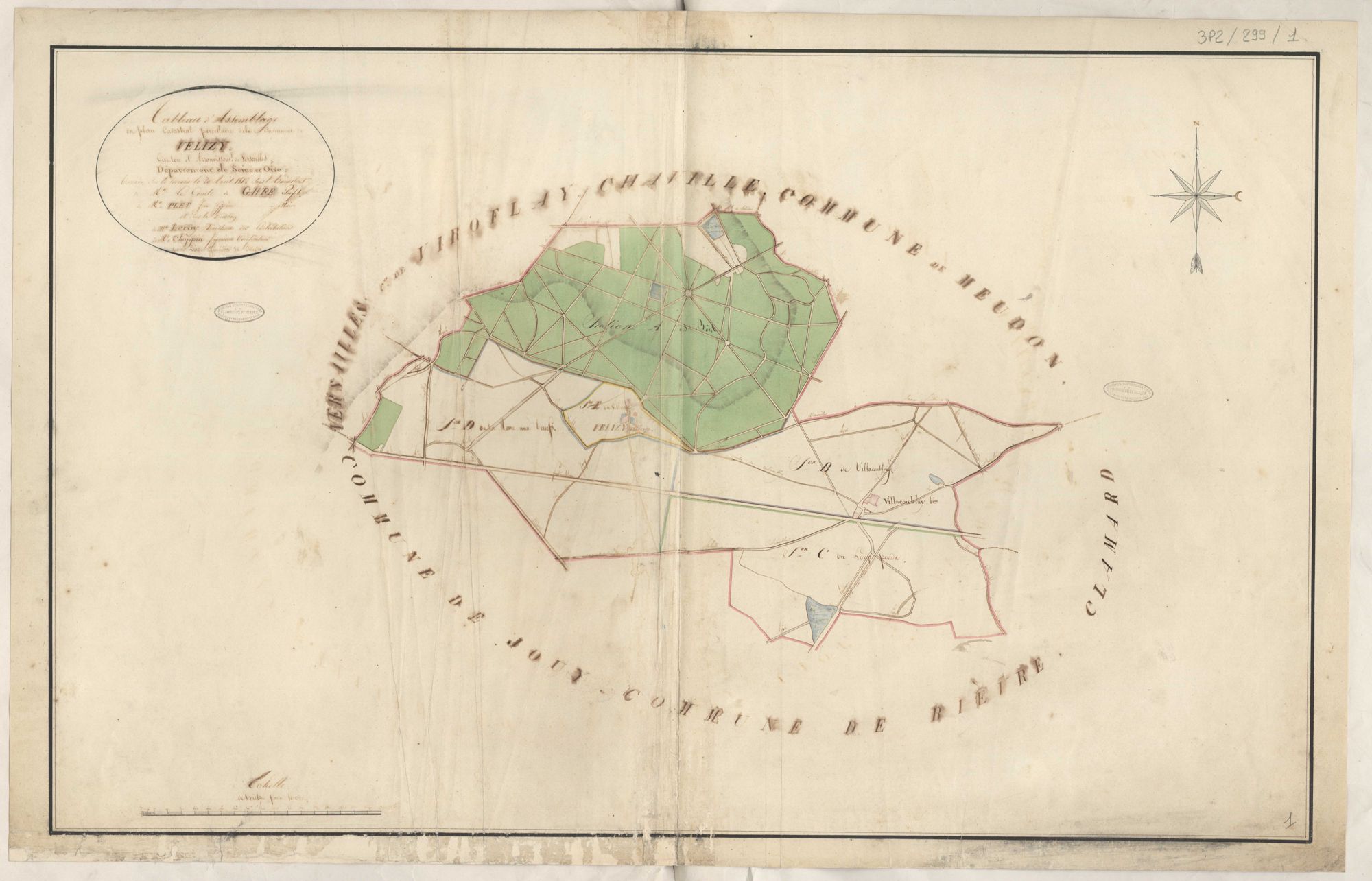 Vélizy-Villacoublay - Plans de la Préfecture de Seine-et-Oise