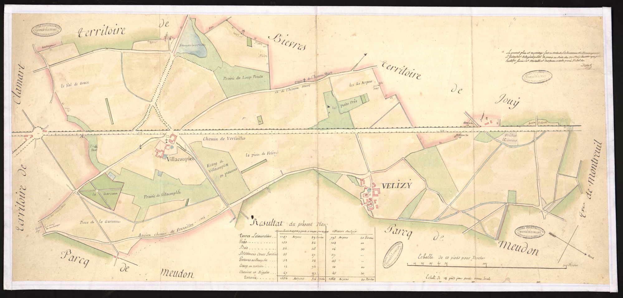 Vélizy-Villacoublay - Plan d'intendance de la paroisse de Vélizy-Villacoublay