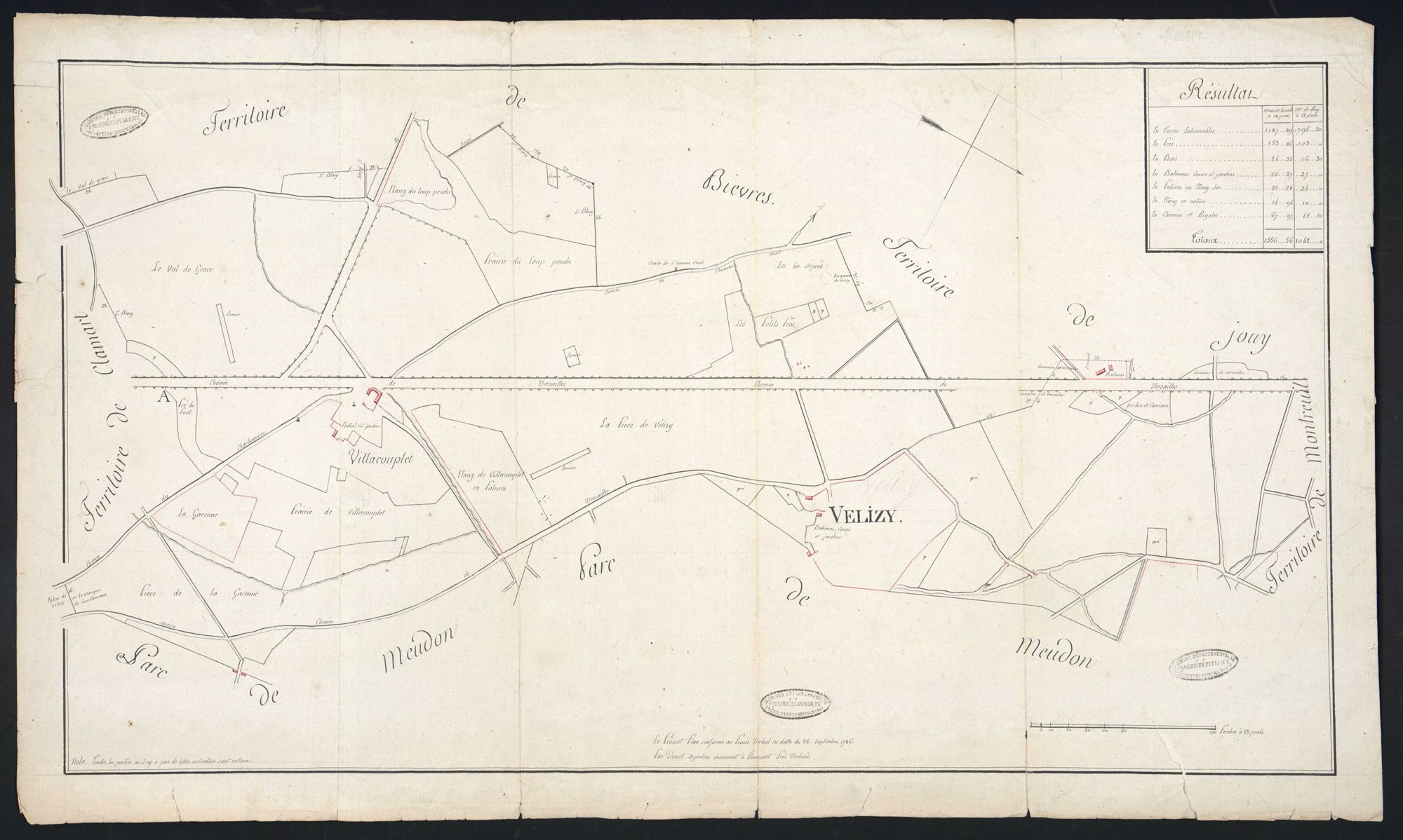 Vélizy-Villacoublay - Plan d'intendance de la paroisse de Vélizy-Villacoublay