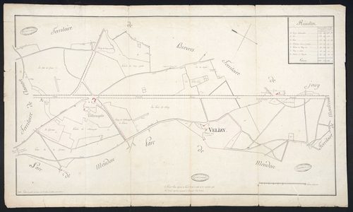 Vélizy-Villacoublay - Plan d'intendance de la paroisse de Vélizy-Villacoublay