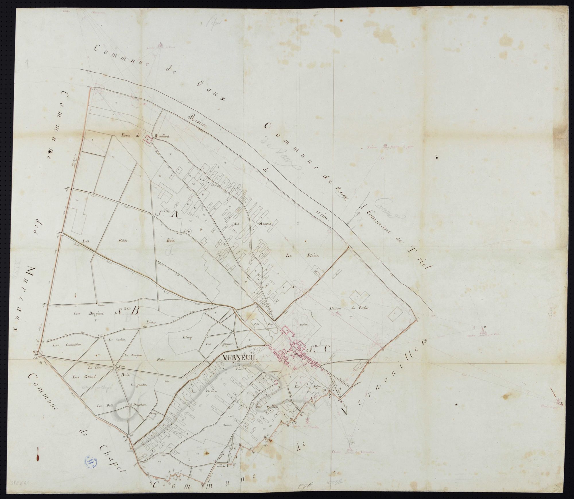 Verneuil-sur-Seine - Plan géométrique