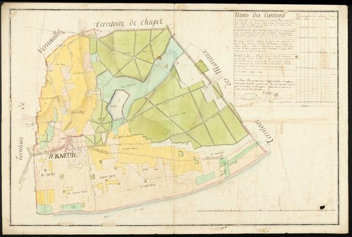 Verneuil-sur-Seine - Plan d'intendance de la paroisse de Verneuil-sur-Seine