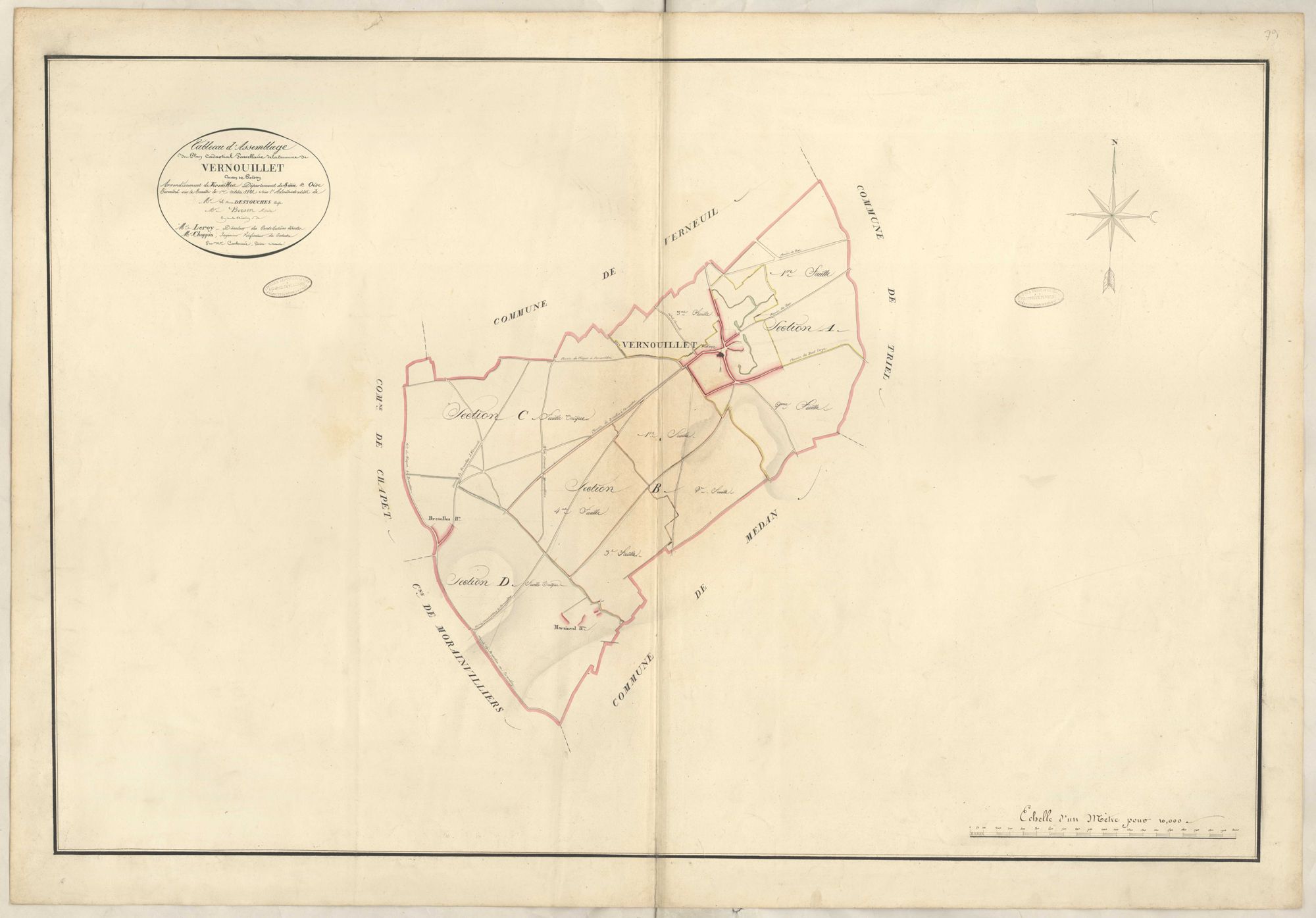 Vernouillet - Plans de la Préfecture de Seine-et-Oise