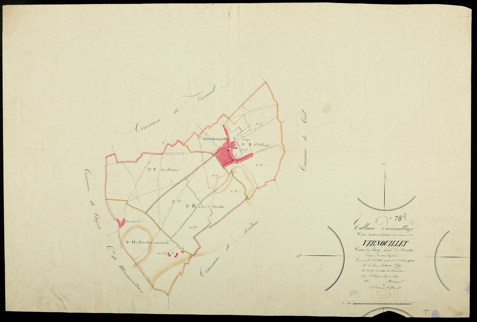 Vernouillet - Plans de l’Administration du cadastre