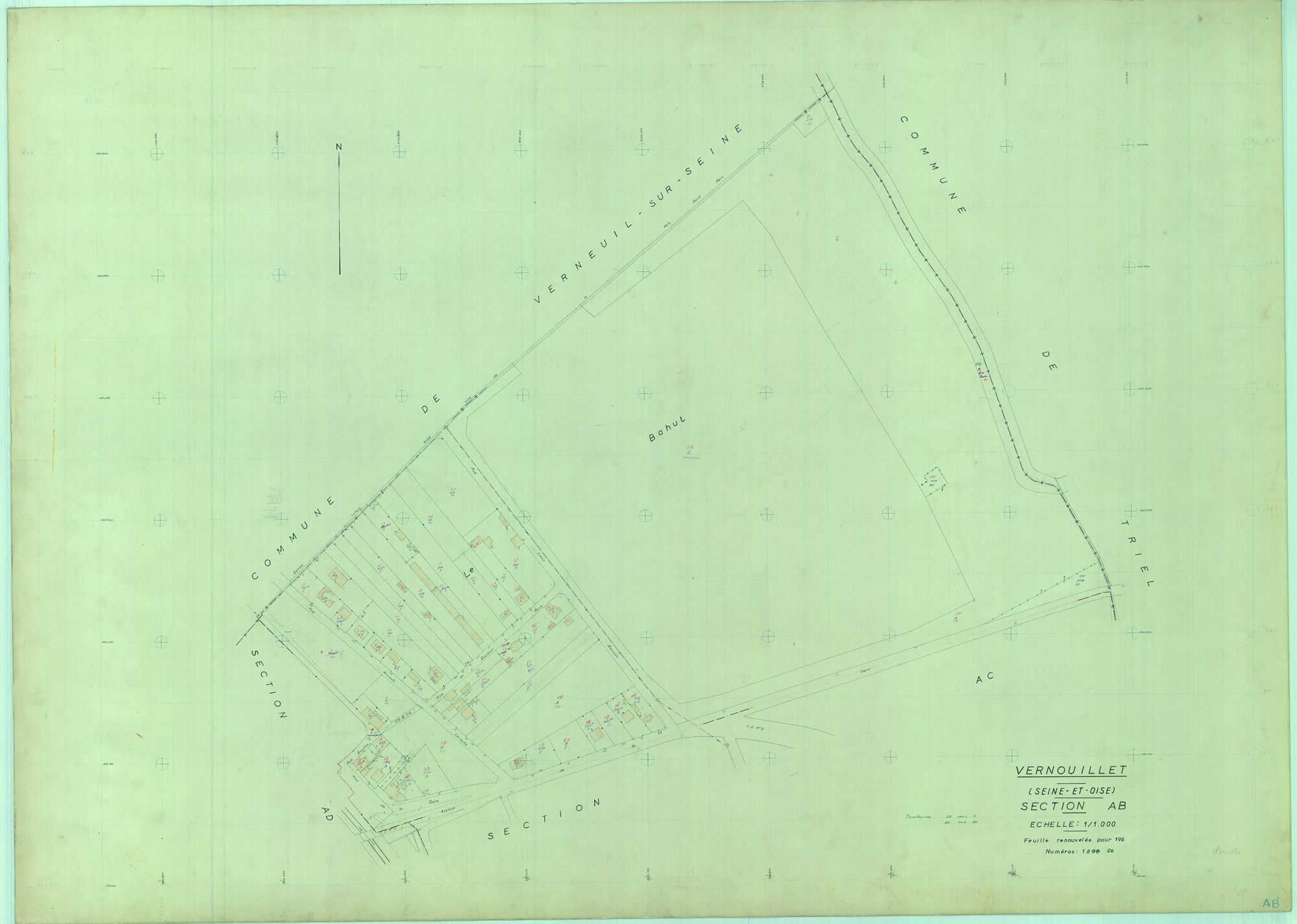 Vernouillet - Plans du cadastre révisé