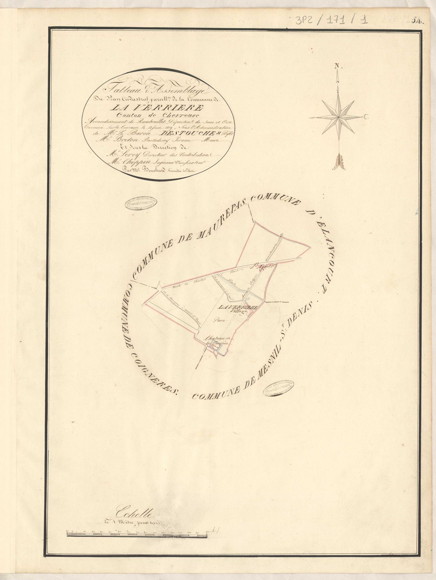 La Verrière - Plans de la Préfecture de Seine-et-Oise