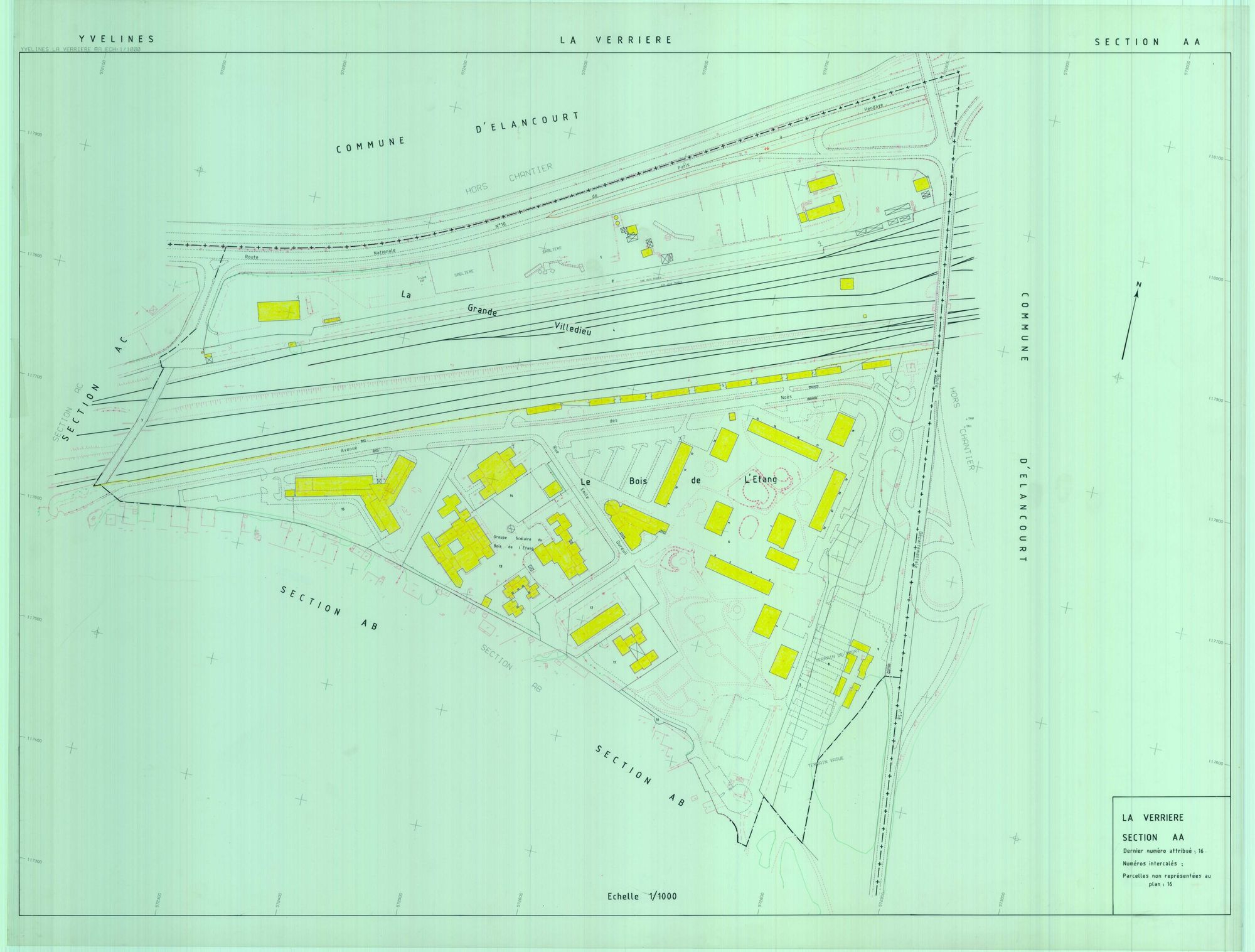 La Verrière - Plans du cadastre révisé