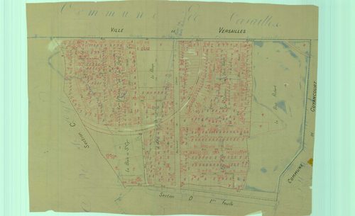 Versailles - Plans du cadastre rénové