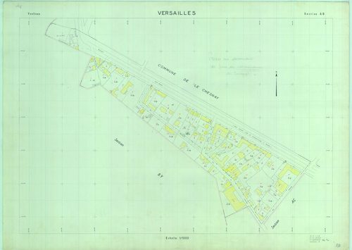 Versailles - Plans du cadastre révisé