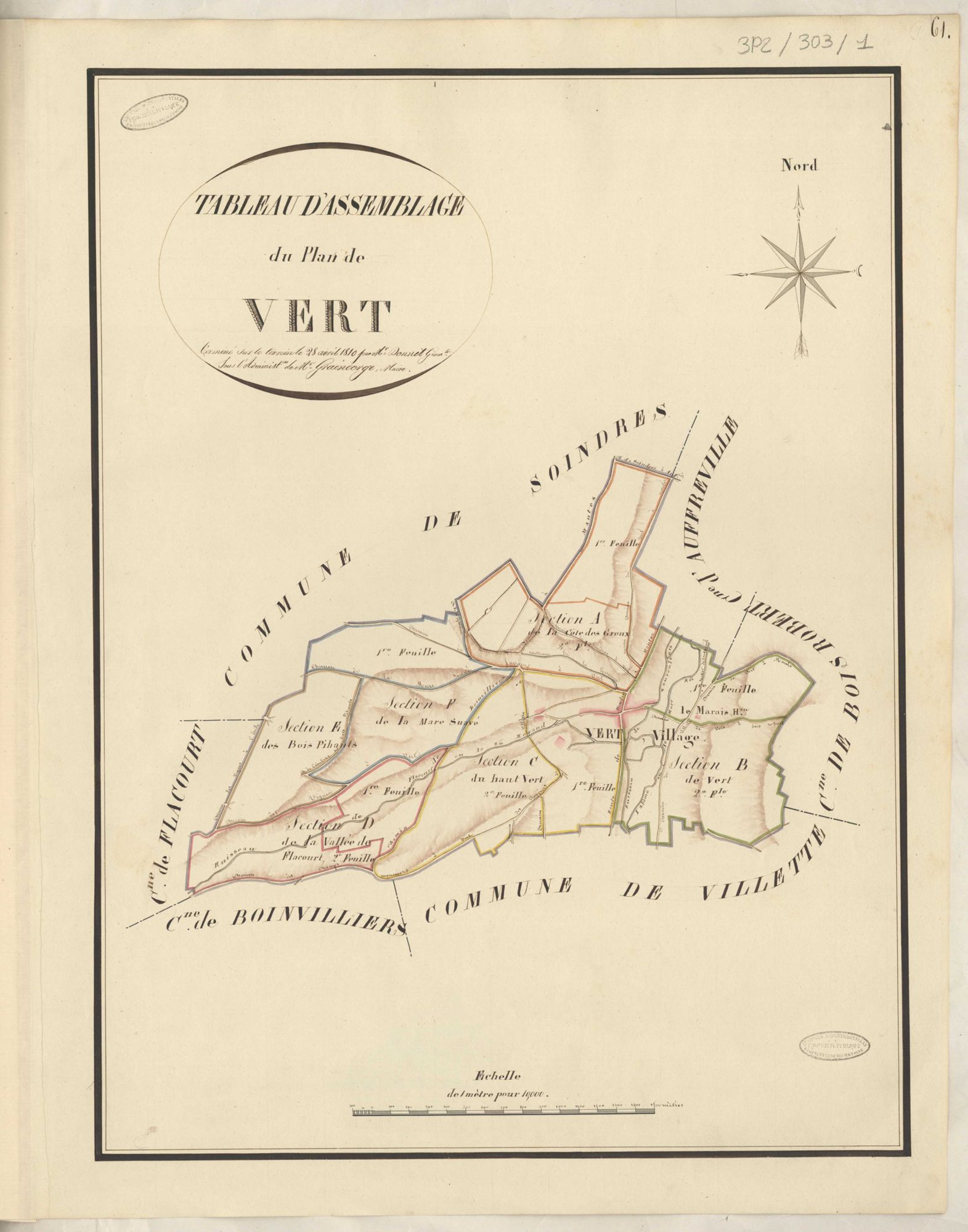 Vert - Plans de la Préfecture de Seine-et-Oise