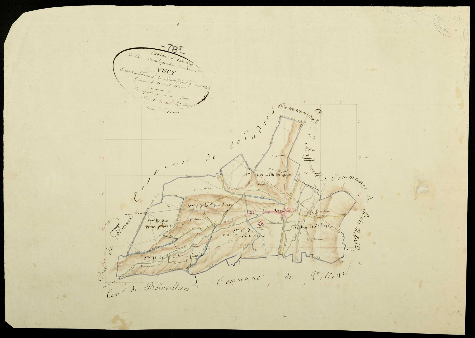 Vert - Plans de l’Administration du cadastre