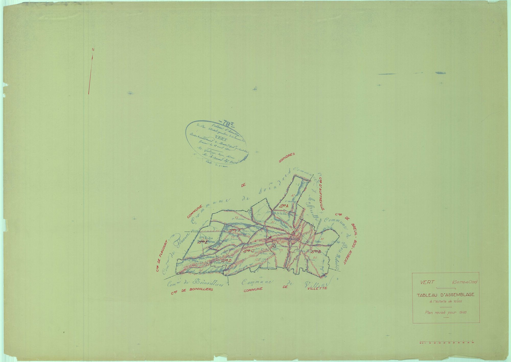 Vert - Plans du cadastre rénové
