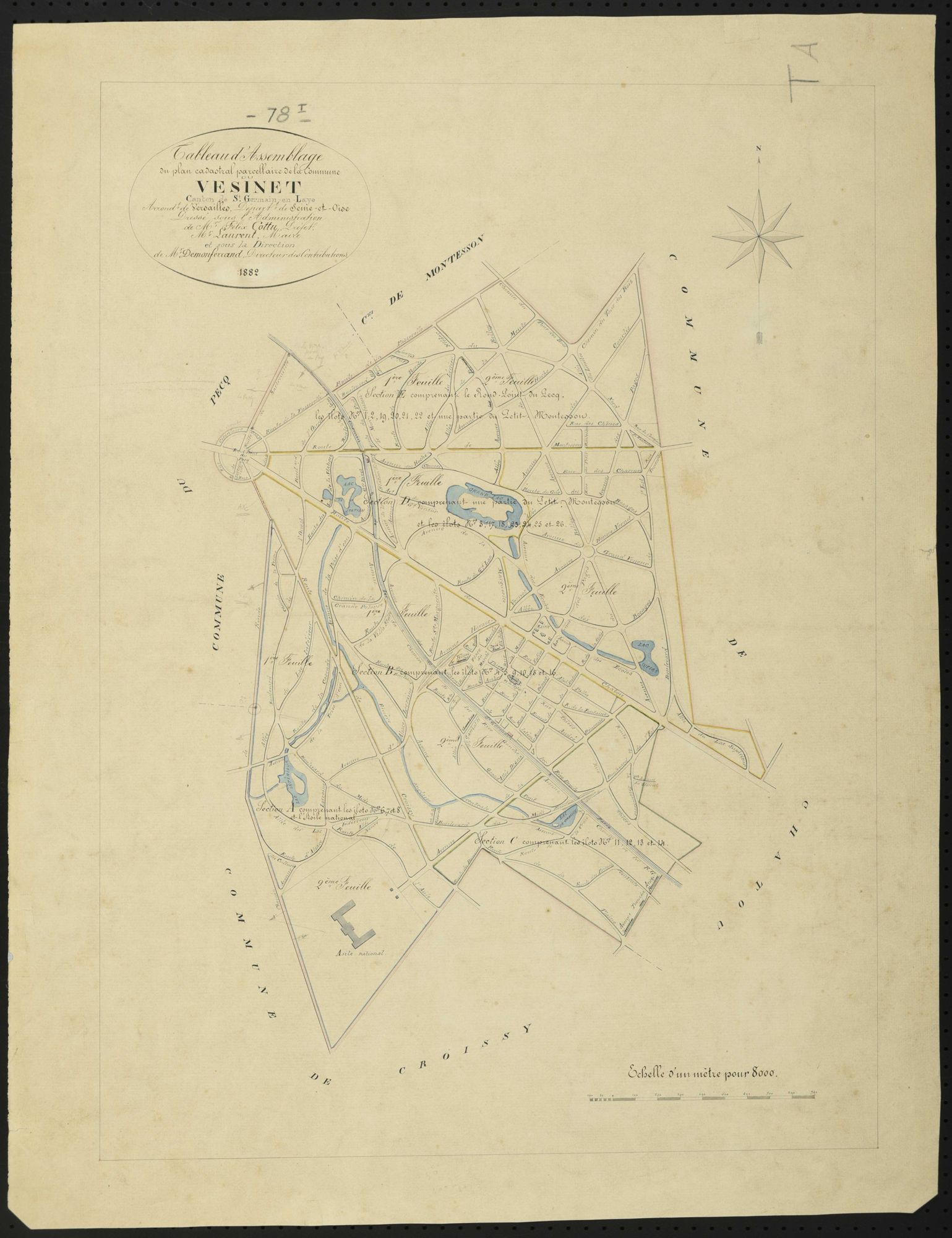 Le Vésinet - Plans de l’Administration du cadastre