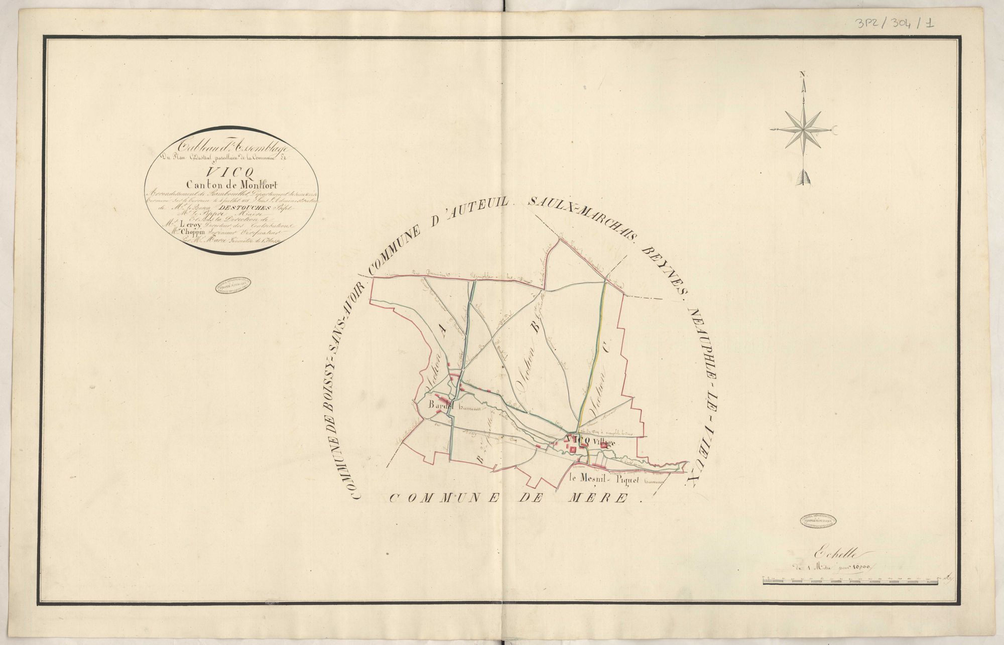 Vicq - Plans de la Préfecture de Seine-et-Oise