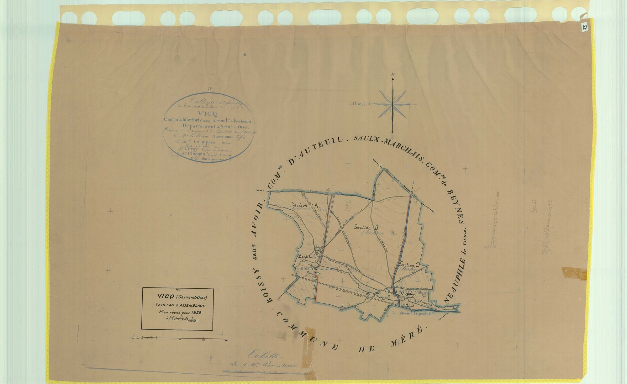 Vicq - Plans du cadastre rénové