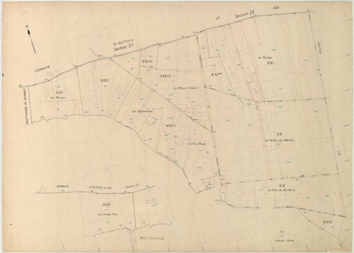 Vicq - Plans du cadastre remembré