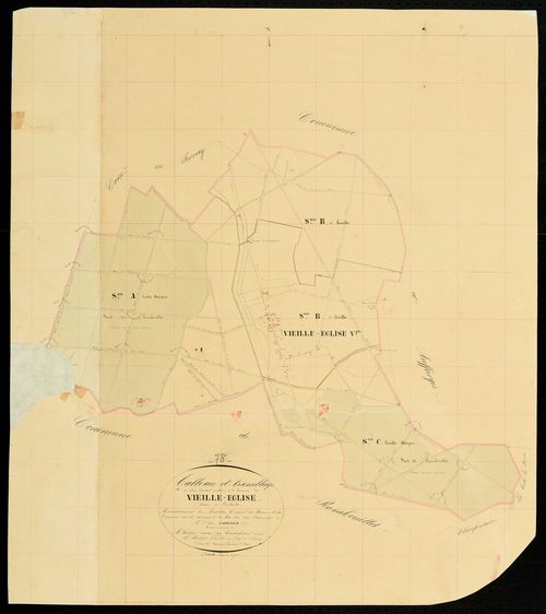 Vieille-Église-en-Yvelines - Plans de l’Administration du cadastre