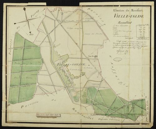 Vieille-Église-en-Yvelines - Plan d'intendance de la paroisse de Vieille-Eglise-en-Yvelines