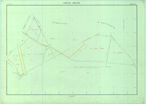 Vieille-Église-en-Yvelines - Plans du cadastre remembré