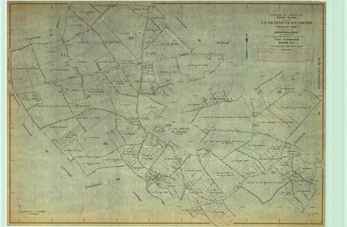 La Villeneuve-en-Chevrie - Plans du cadastre remembré