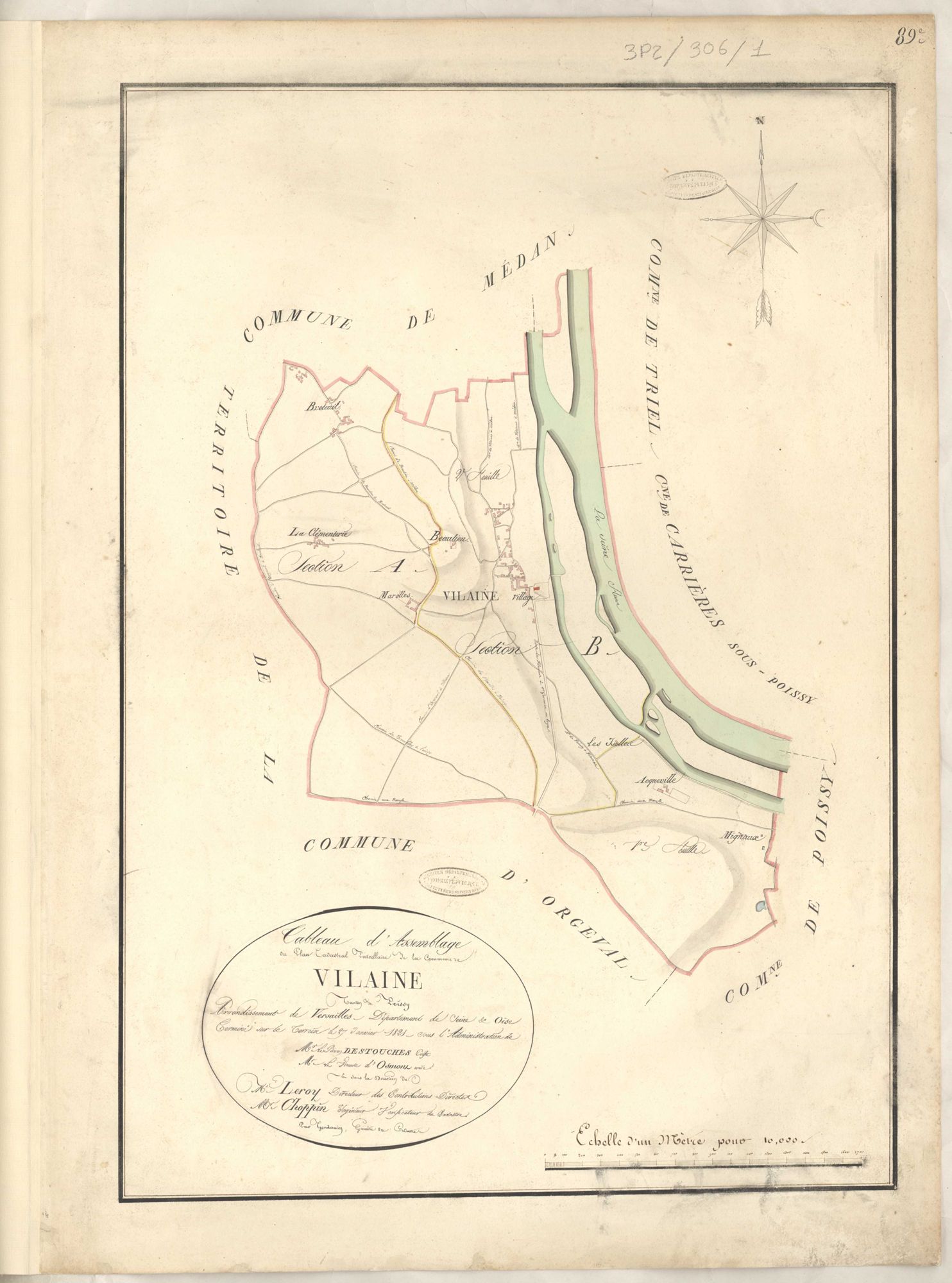Villennes-sur-Seine - Plans de la Préfecture de Seine-et-Oise