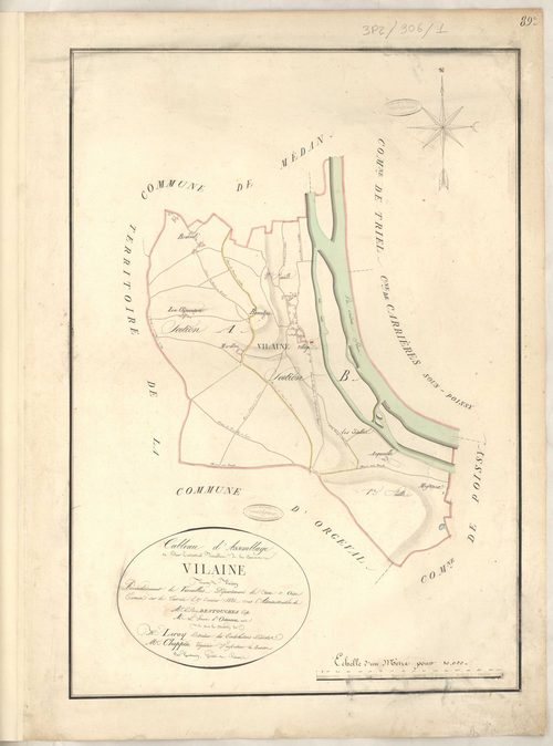 Villennes-sur-Seine - Plans de la Préfecture de Seine-et-Oise