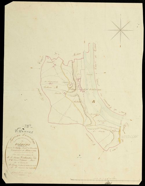 Villennes-sur-Seine - Plans de l’Administration du cadastre