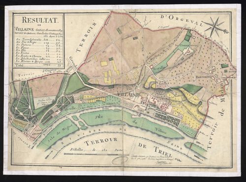 Villennes-sur-Seine - Plan d'intendance de la paroisse de Villennes-sur-Seine