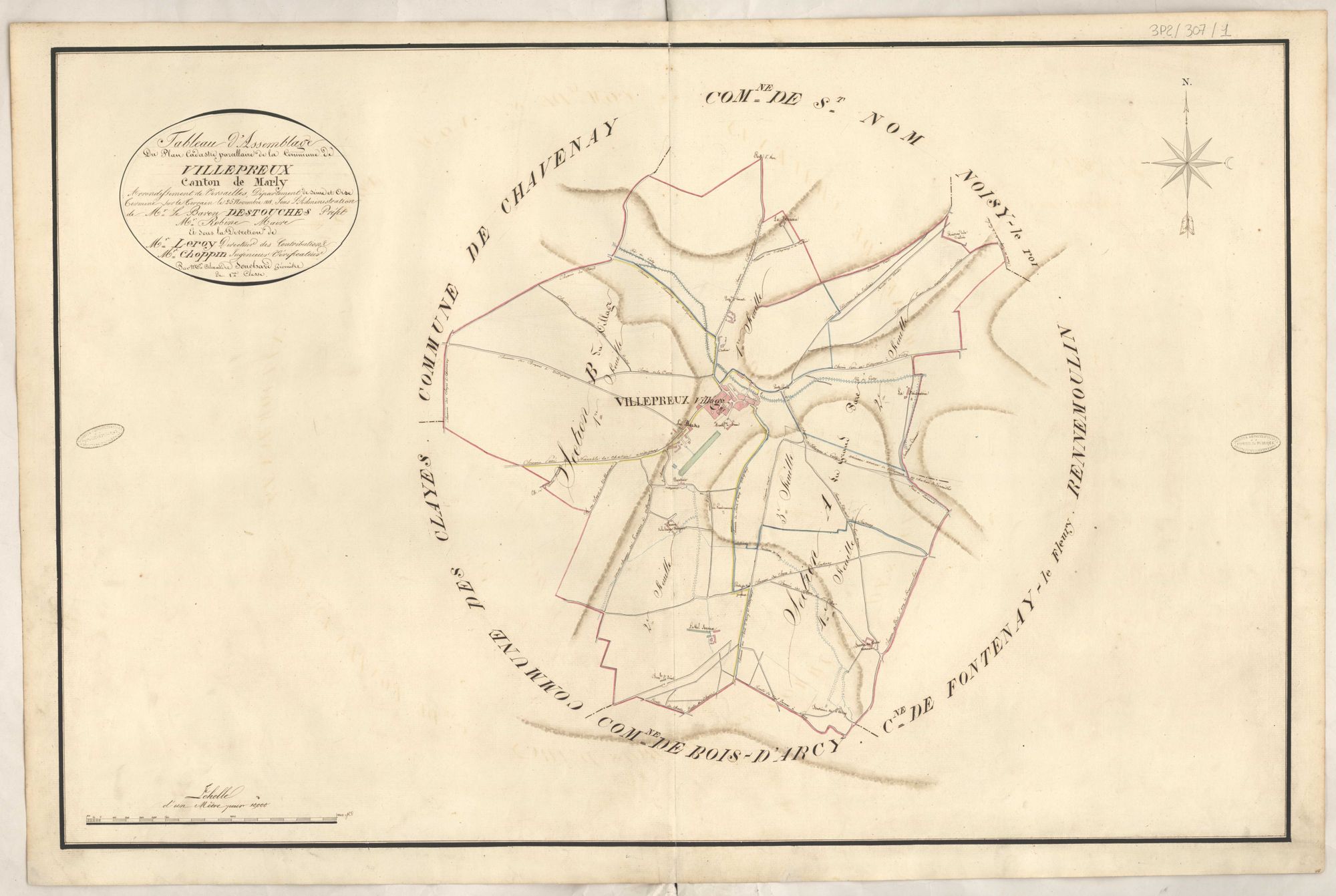 Villepreux - Plans de la Préfecture de Seine-et-Oise