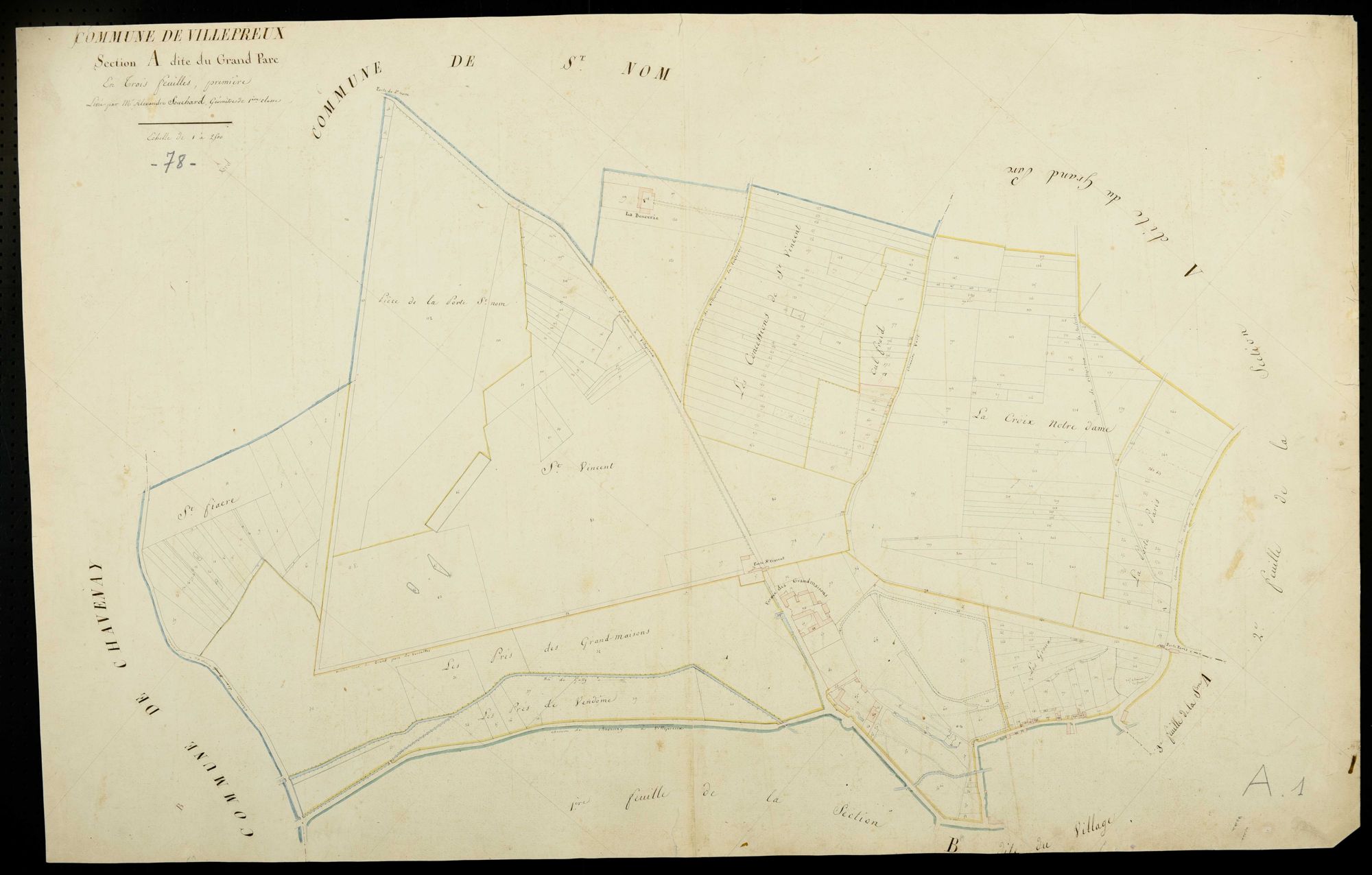 Villepreux - Plans de l’Administration du cadastre