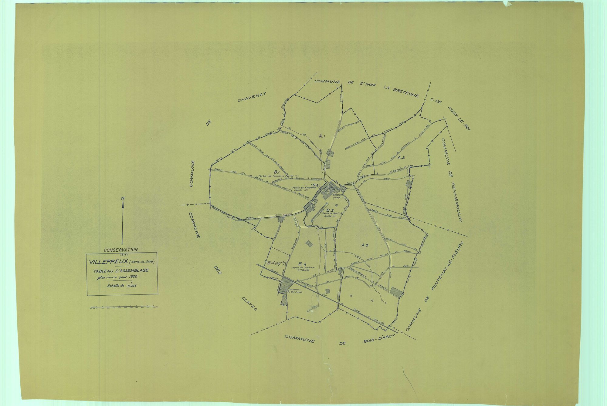 Villepreux - Plans du cadastre rénové