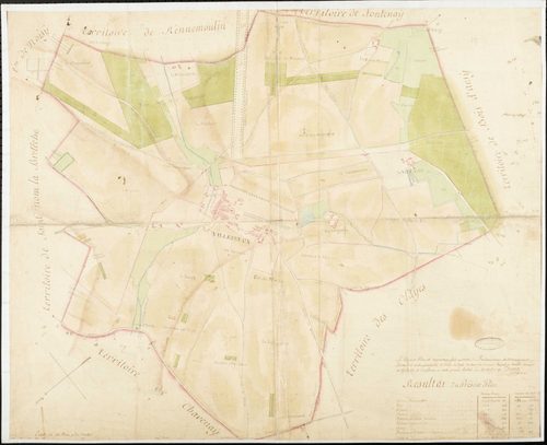 Villepreux - Plan d'intendance de la paroisse de Villepreux
