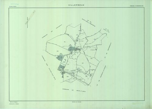 Villepreux - Plans du cadastre remembré