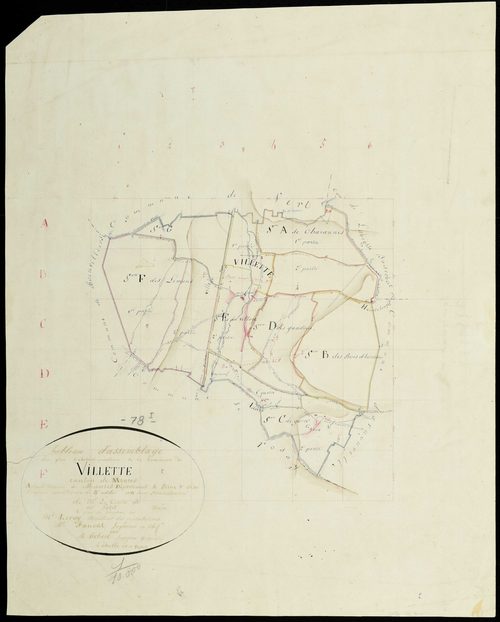 Villette - Plans de l’Administration du cadastre