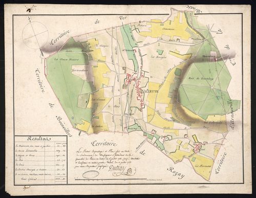 Villette - Plan d'intendance de la paroisse de Villette