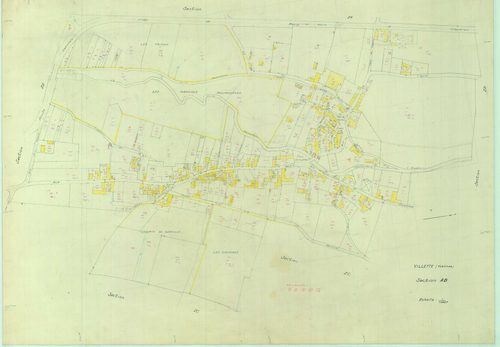 Villette - Plans du cadastre révisé