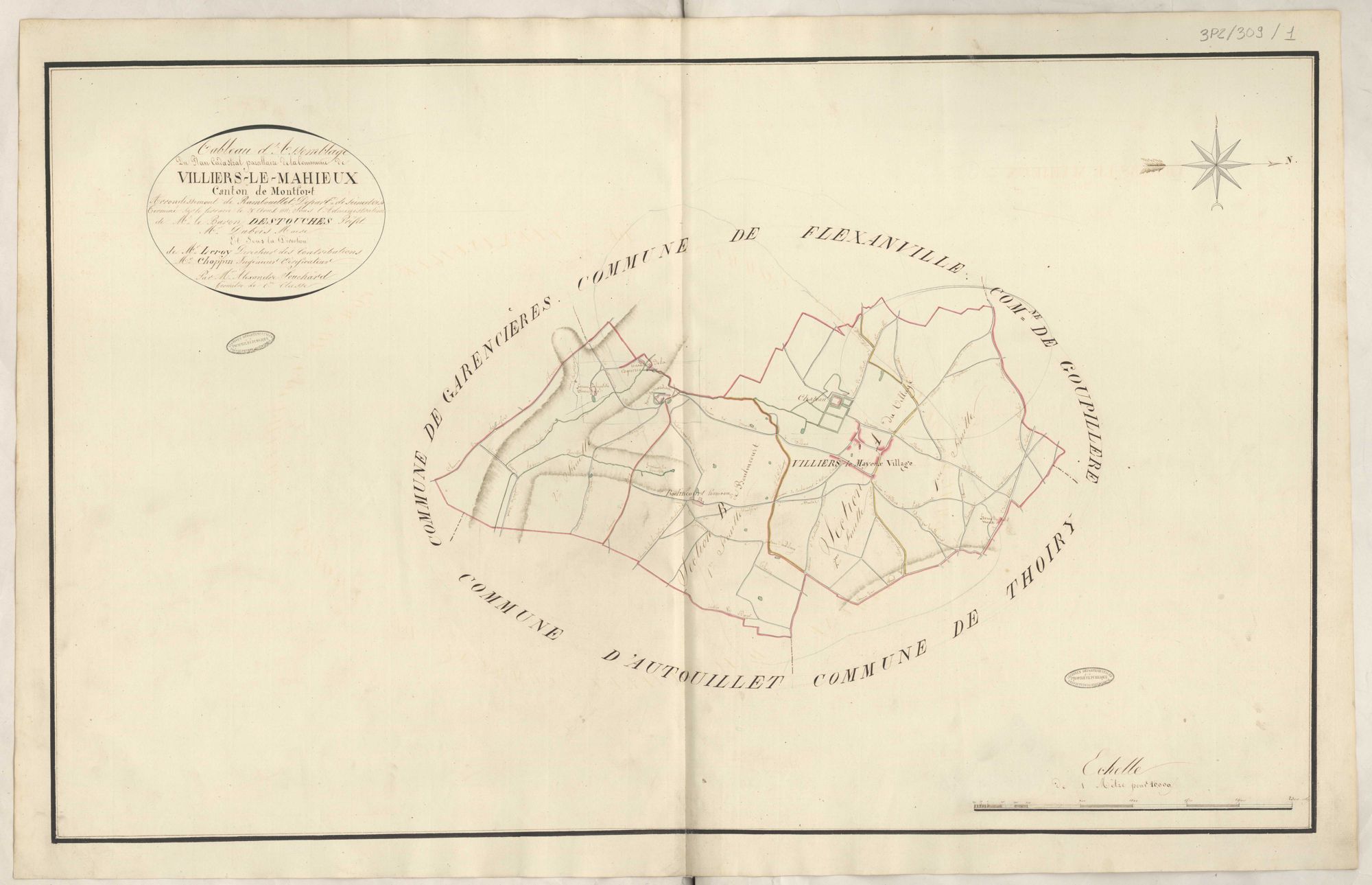 Villiers-le-Mahieu - Plans de la Préfecture de Seine-et-Oise