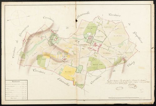 Villiers-le-Mahieu - Plan d'intendance de la paroisse de Villiers-le-Mahieu