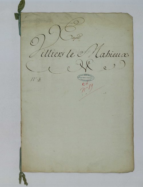 Villiers-le-Mahieu - Procès-verbal d'arpentage du territoire de la paroisse de Villiers-le-Mahieu
