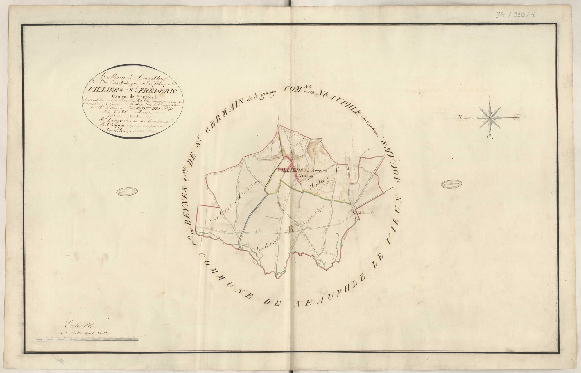 Villiers-Saint-Frédéric - Plans de la Préfecture de Seine-et-Oise