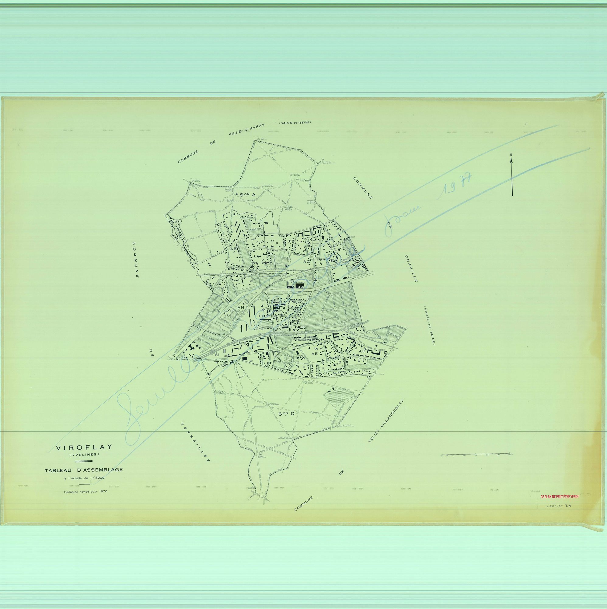Viroflay - Plans du cadastre rénové
