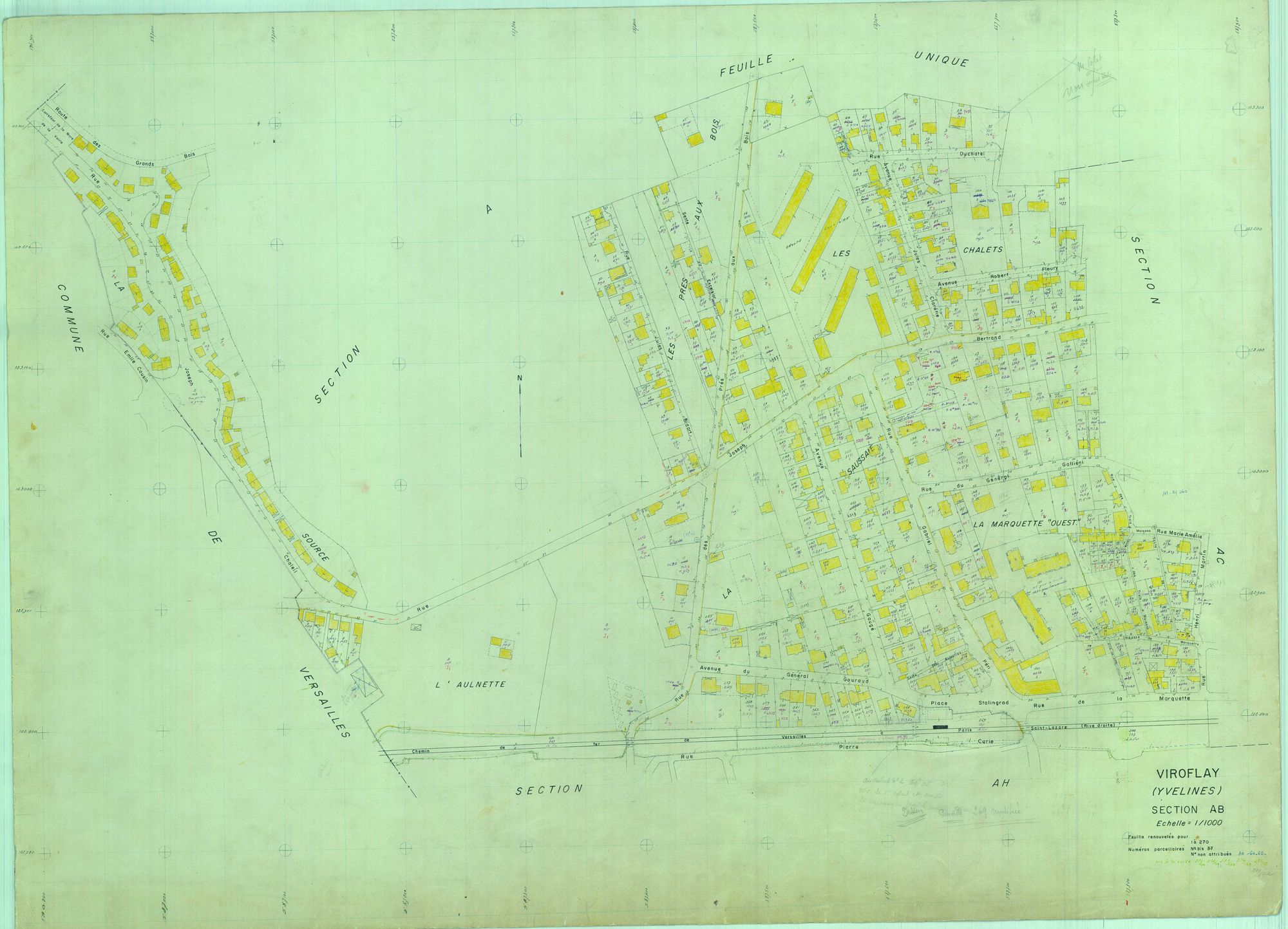 Viroflay - Plans du cadastre révisé