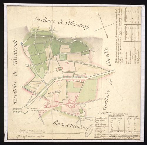 Viroflay - Plan d'intendance de la paroisse de Viroflay
