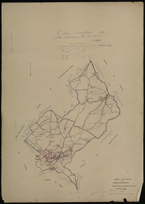 L'Absie - FRAD079_CADASTRE_RECENT Tableau d'assemblage 