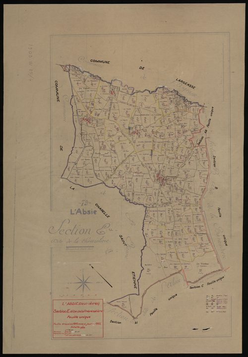 L'Absie - FRAD079_CADASTRE_RECENT Section E 