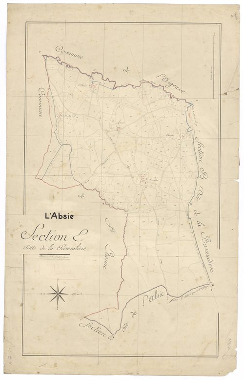 L'Absie - FRAD079_CADASTRE_NAPOLEONIEN Section E dite de la Prévézalière 